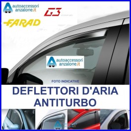 Deflettori Aria e Pioggia antiturbo G3 per Opel Karl 5 Porte 2015 