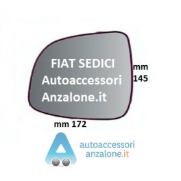Vetro x specchietto di Fiat Sedici Dx
