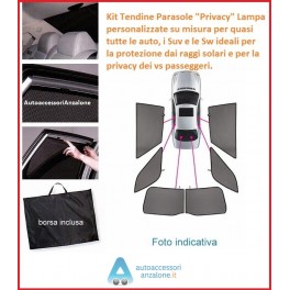 Tendine parasole Privacy specigiche per Citroen Xsara Picasso