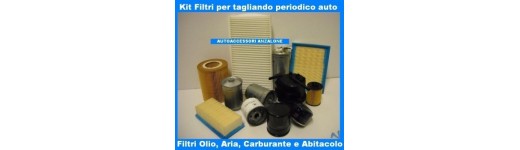 Kit tagliando completo di filtri olio/aria/carburante abitacolo 